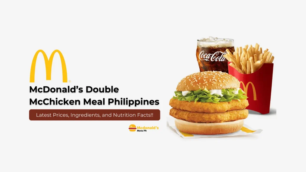 McDonald’s Double McChicken Price in the Philippines 2024