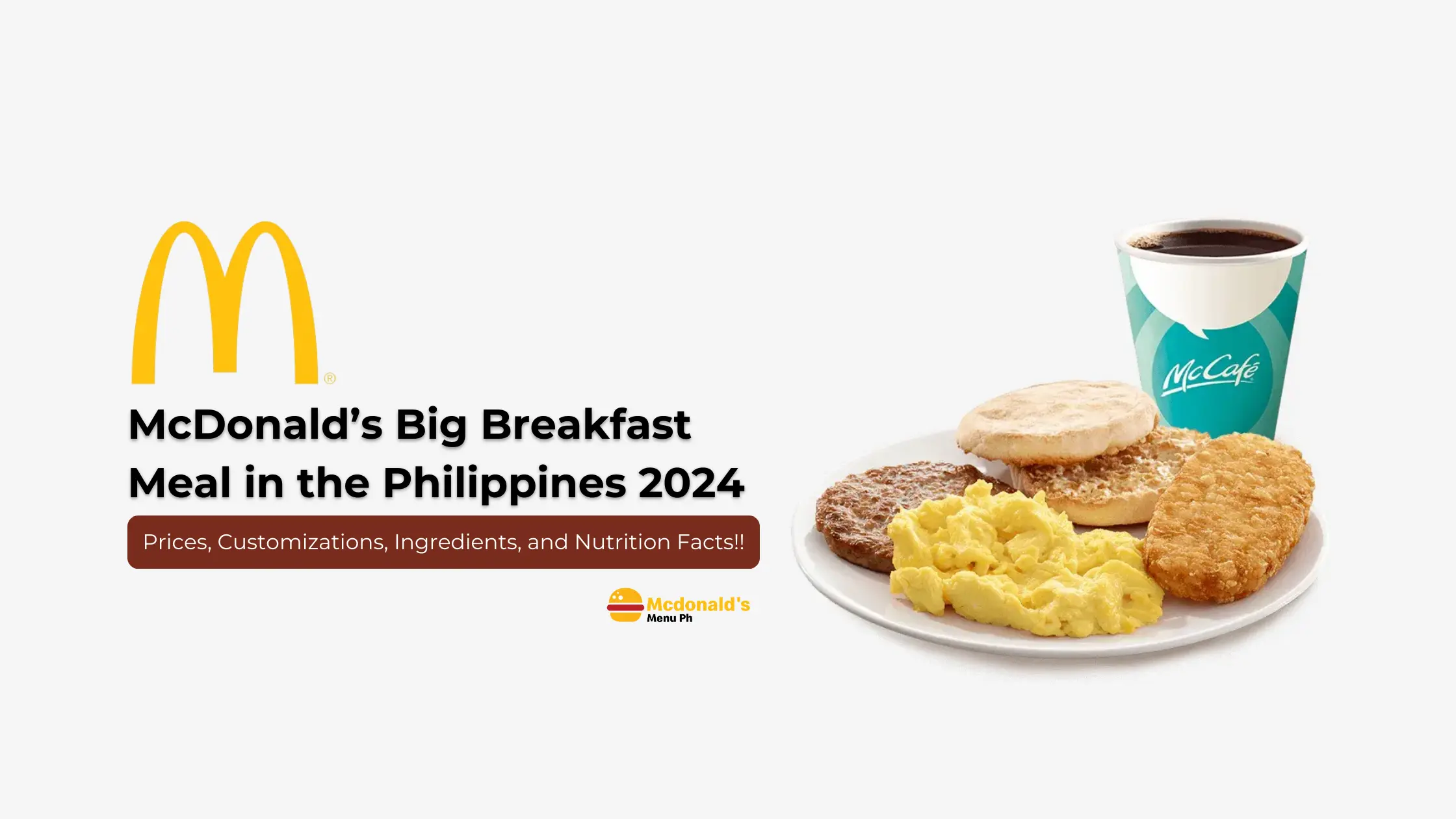 McDo Big Breakfast Meal - 2024 Prices in the Philippines